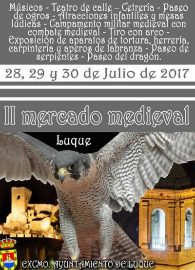 MERCADO MEDIEVAL en Luque, Cordoba del 28 al 30 de Julio del 2017