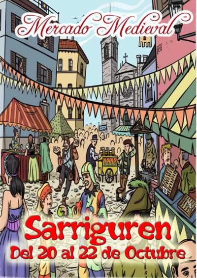 MERCADO MEDIEVAL en Sarriguren ( Pamplona) , Navarra del 20 al 22 de Octubre del 2017