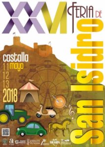 Cartel de la feria de San Isidro del 2018 en Castalla
