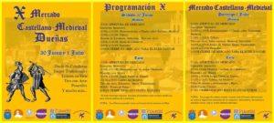 Programacion del MERCADO MEDIEVAL en Dueñas, Palencia - 30 de Junio y 01 de Julio del 2018