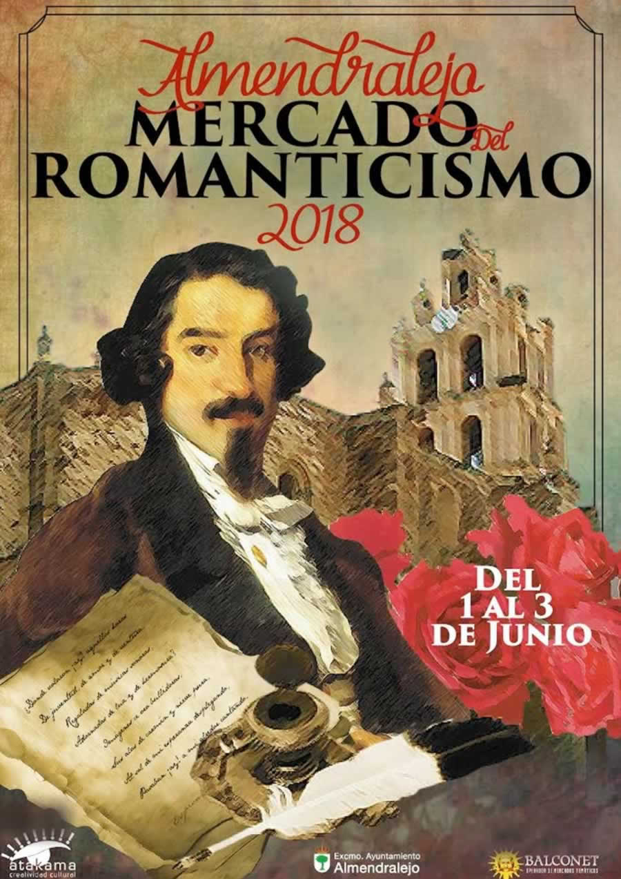 MERCADO DEL ROMANTICISMO en Almendralejo, Badajoz del 01 al 03 de Junio del 2018