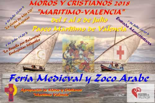 FERIA MEDIEVAL Y ZOCO ARABE EN LA PLAYA DE LAS ARENAS DE VALENCIA (MALVARROSA) del 05 al 08 de Julio del 2018
