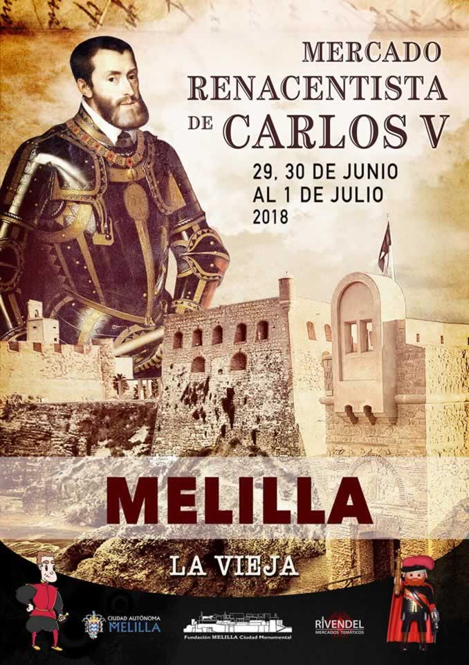 MERCADO RENACENTISTA CARLOS V en Melilla del 29 de Junio al 01 de Julio del 2018