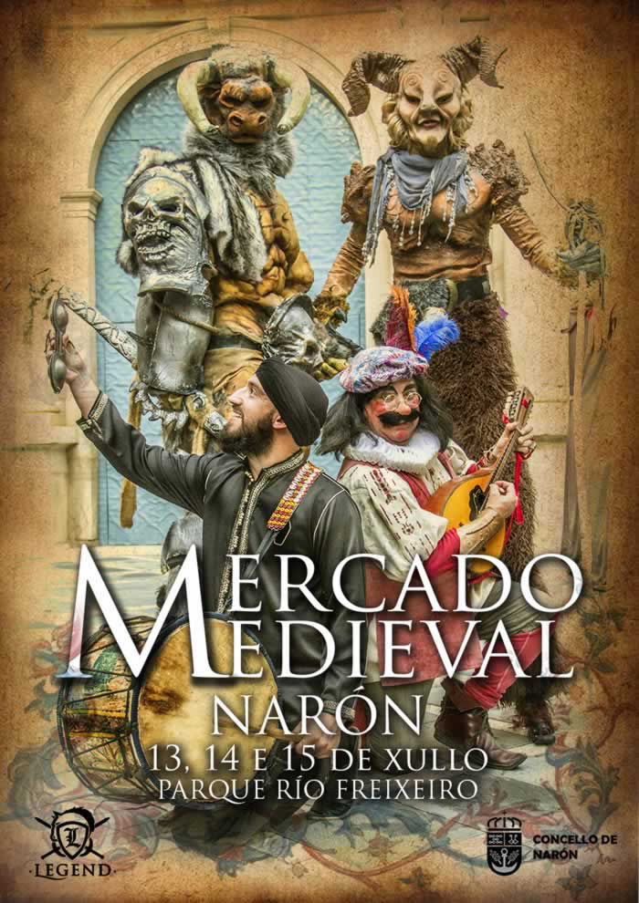 Programacion de Naron medieval del 13 al 15 de Julio del 2018