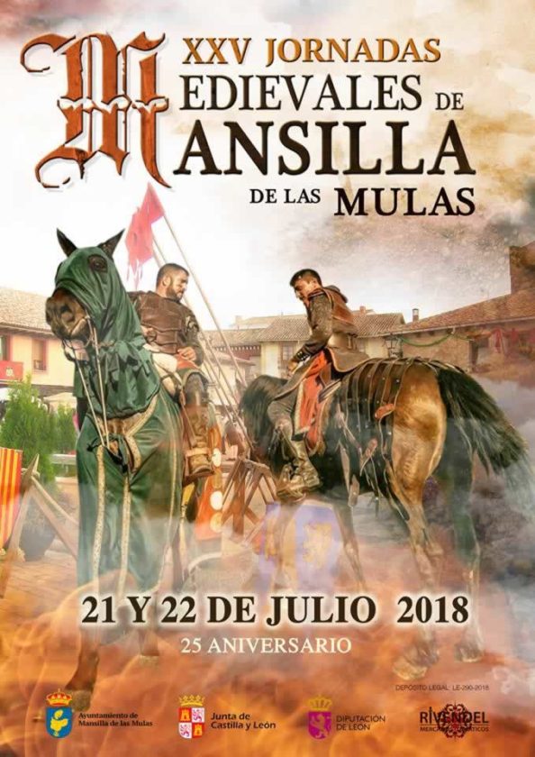 JORNADAS MEDIEVALES en Mansilla de las Mulas, Leon del 21 y 22 de Julio del 2018