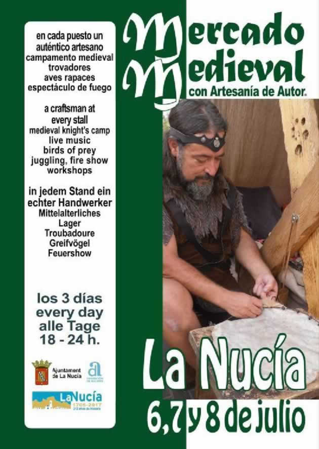La Nucía viaja al «medievo» del 6 al 8 de julio para celebrar su 313º aniversario
