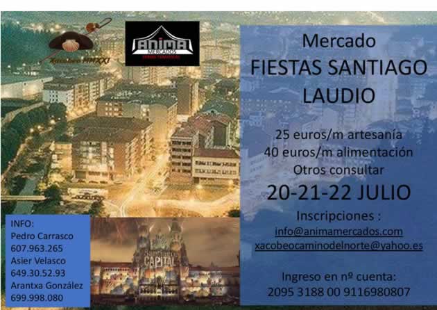 MERCADO multisectorial en Llodio, Alava del 20 al 22 de Jullio del 2018