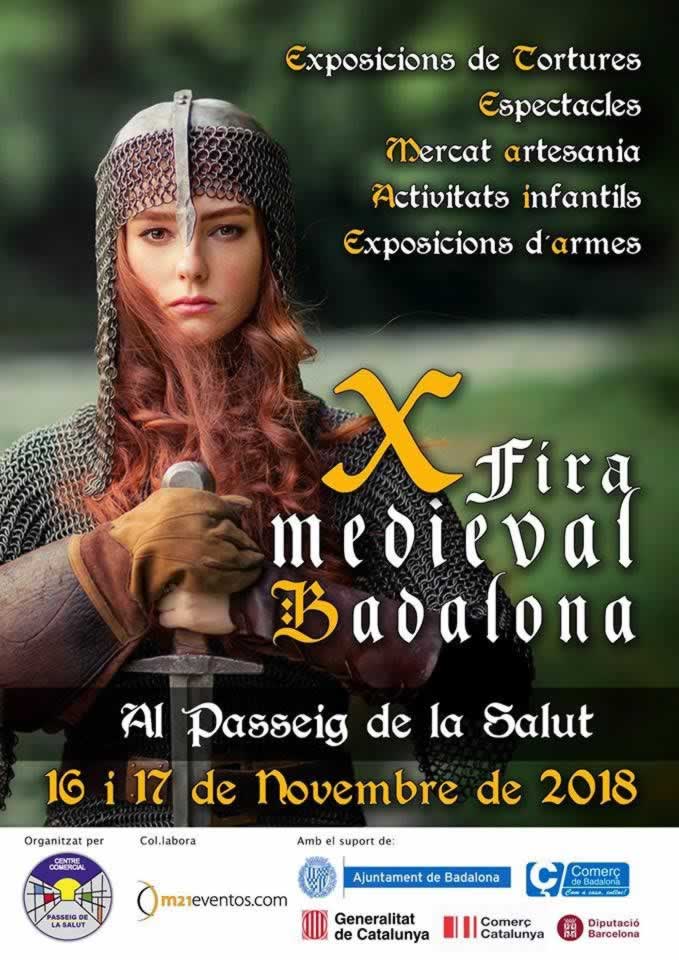 X MERCADO MEDIEVAL DE BADALONA, Barcelona – 16 y 17 de Noviembre del 2018
