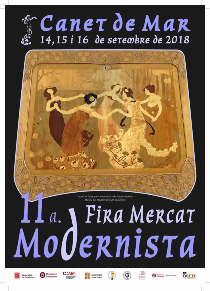 11a. FERIA MERCADO MODERNISTA en Canet  de Mar, Barcelona del 14 al 16 de Septiembre del 2018