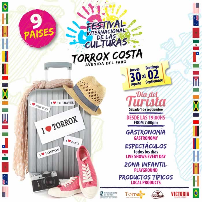 Festival de las culturas en Torrox costa  del 30 de Agosto al 02 de Septiembre del 2018