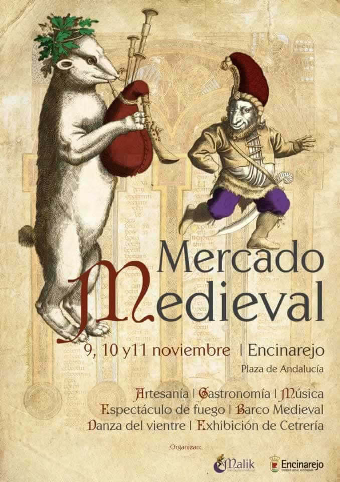 Mercado medieval en Encinarejo, Cordoba del 09 al 11 de Noviembre del 2018