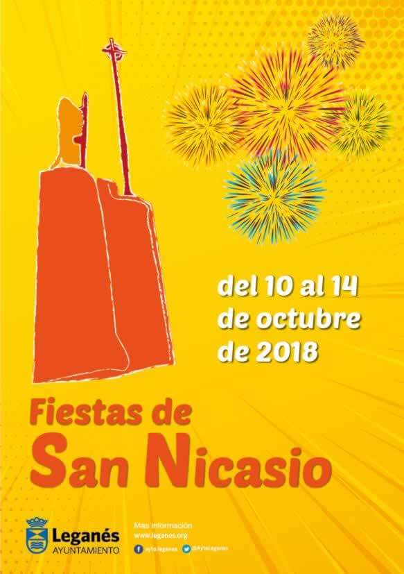 Programa completo Fiestas de San Nicasio 2018 en Leganes , Madrid