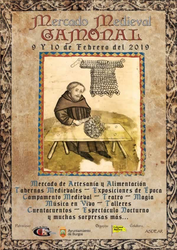 Mercado medieval en el Barrio Gamonal de Burgos , 09 y 10 de Febrero del 2019
