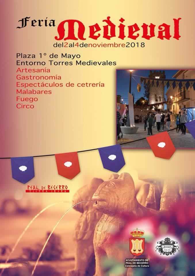 Mercado medieval de Peal de Becerro, Jaen del 02 al 04 de Noviembre del 2018