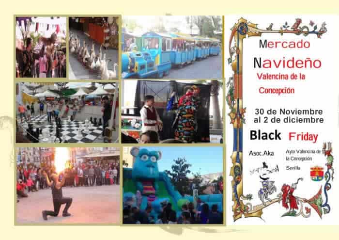 Mercado navideño de Valencina de la Concepcion, Sevilla del 30 de Noviembre al 02 de Diciembre del 2018