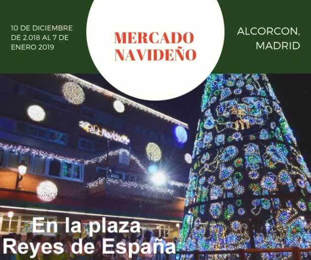 Mercado navideño artesano en Alcorcon, Madrid del 10 de Diciembre 2018 al 06 de Enero 2019