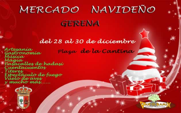 Mercado navideño en Gerena, Sevilla del 28 al 30 de Diciembre del 2018