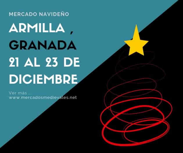 Mercado navideño en Armilla, Granada del 21 al 23 de Diciembre del 2018