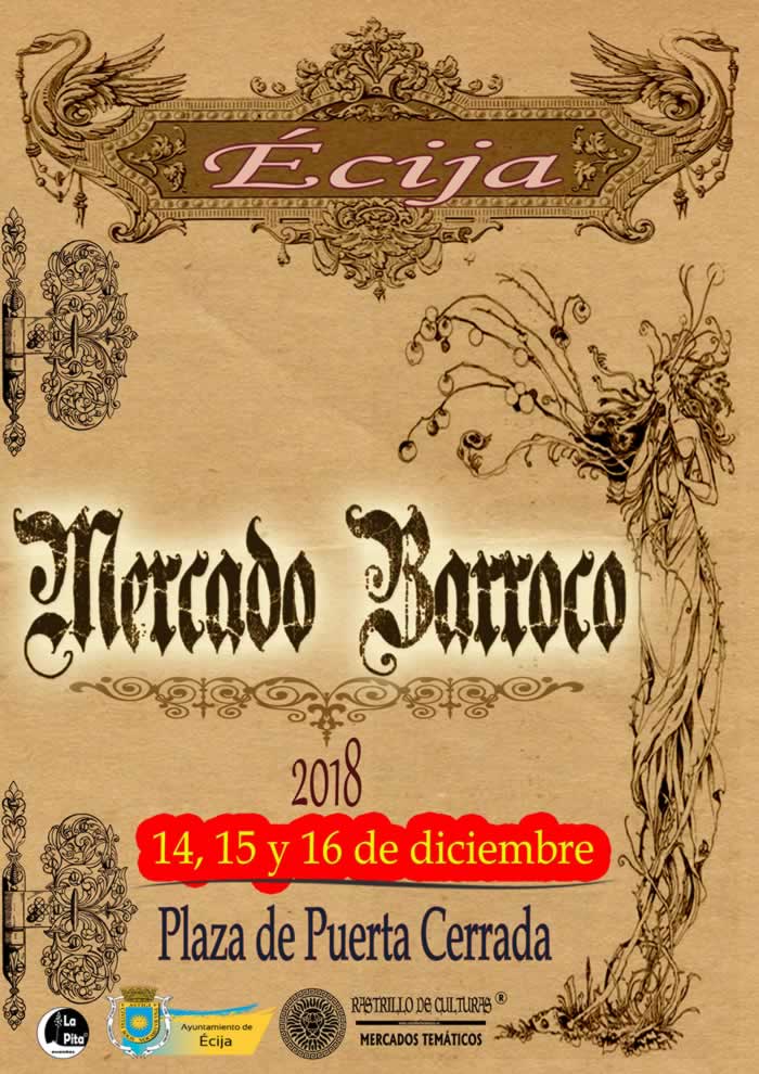 Mercado barroco en Ecija, Sevilla del 14 al 16 de Diciembre del 2018