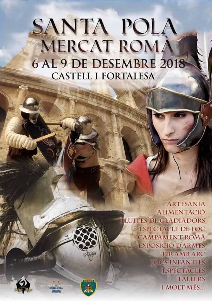 Feria romana en Santa Pola, Alicante del 06 al 09 de Diciembre del 2018