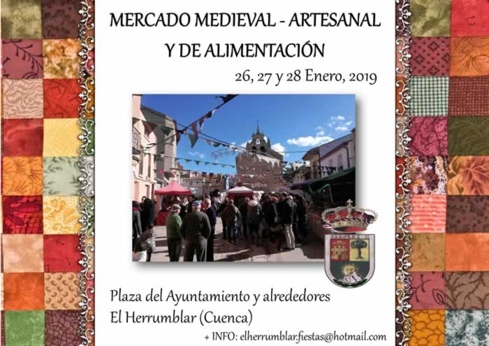 Mercado medieval, artesanal y de alimentacion en El Herrumblar , Cuenca – 26 al 28 de Enero del 2019