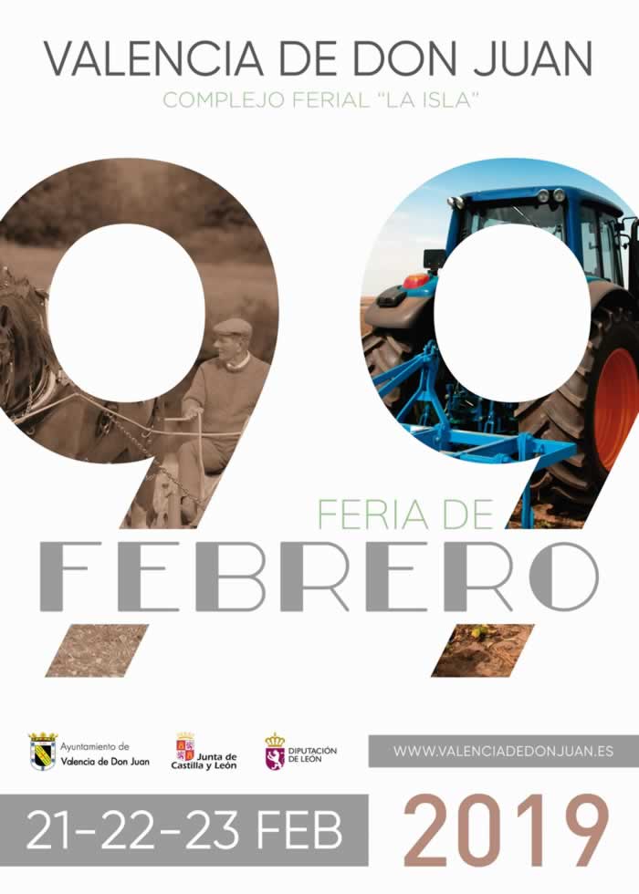 Feria de Febrero en Valencia de Don Juan, Leon del 21 al 23 de Febrero del 2019