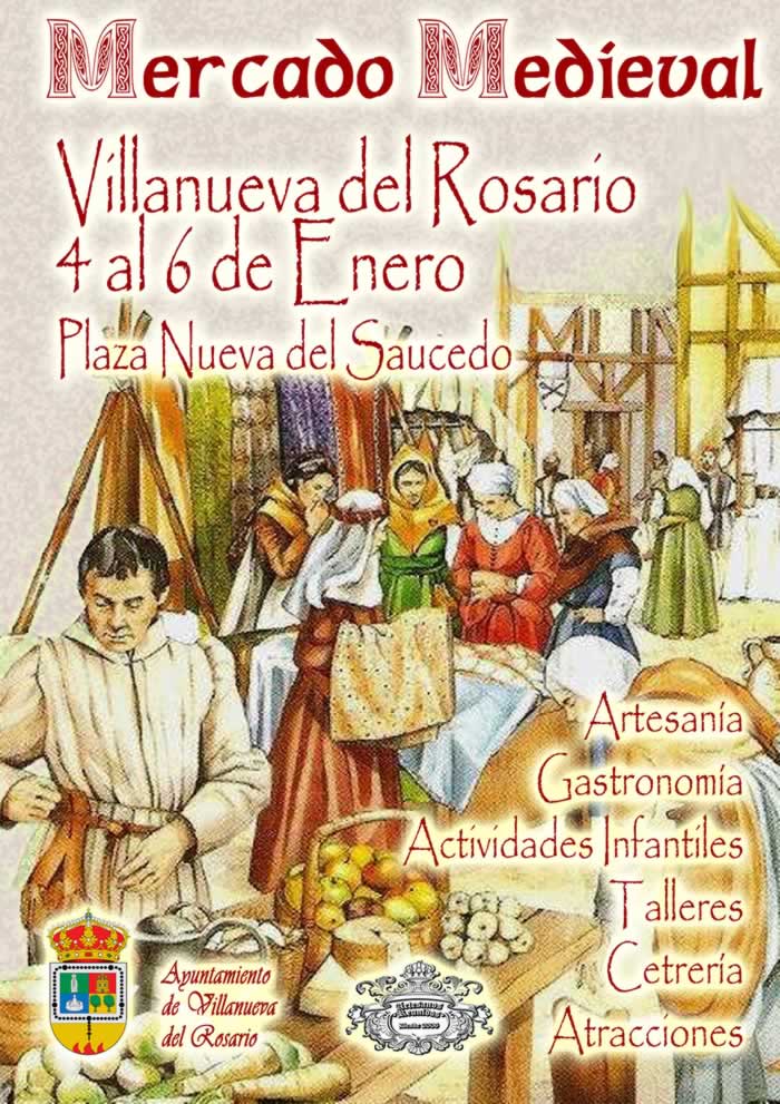 Mercado medieval en Villanueva del Rosario, Malaga del 04 al 06 de Enero del 2019