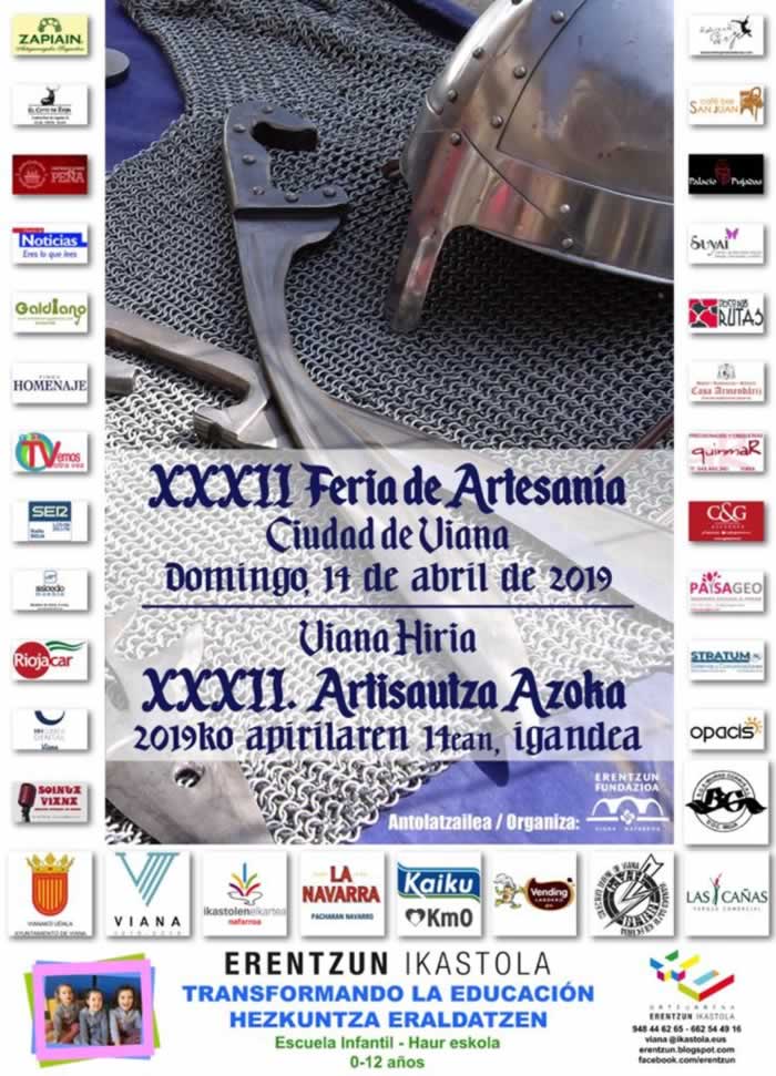 [14 de Abril] Programacion de la Feria de artesania Ciudad de Viana en Viana, Navarra