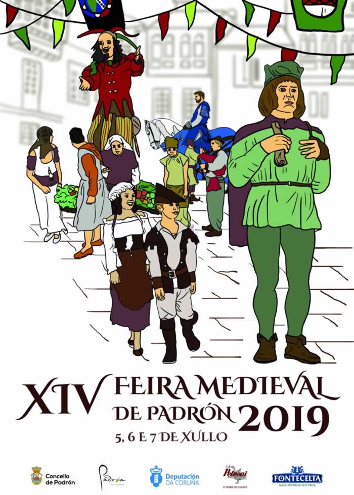 [ Abierta convocatoria ] Feira medieval en Padron , La Coruña del 05 al 07 de Julio del 2019