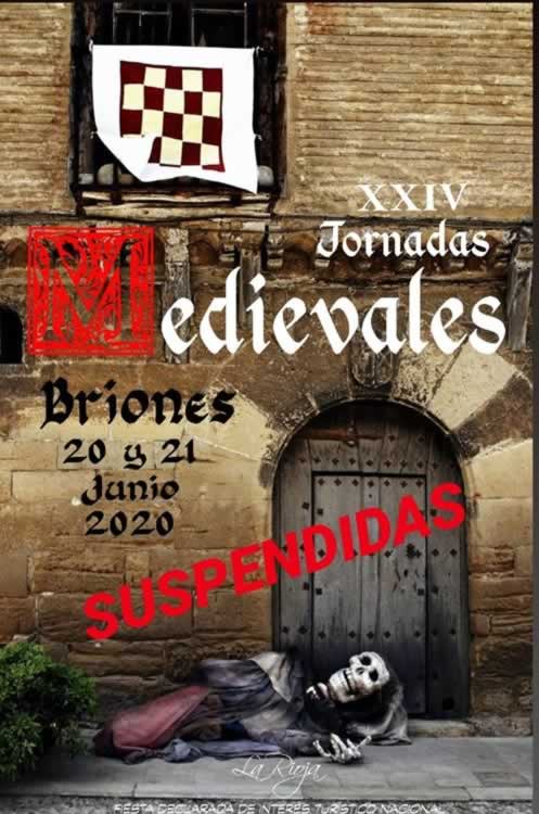 Coronavirus :  Suspendidas las  Jornadas medievales en Briones , La Rioja