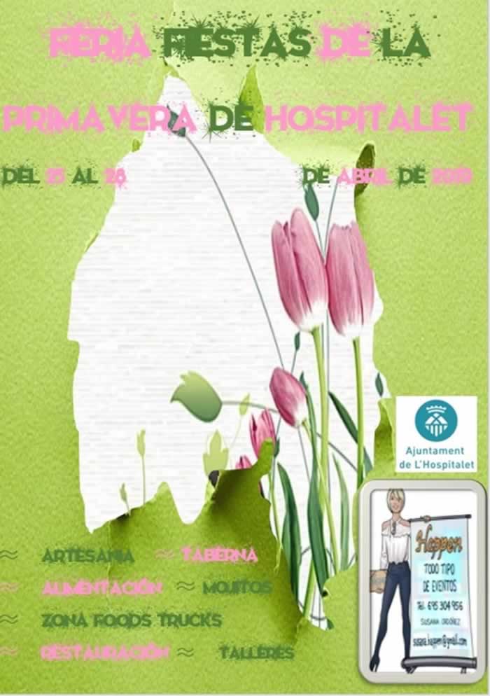 Feria fiestas de primavera en Hospitalet de Llobregat, Barcelona del 25 al 28 de Abril del 2019