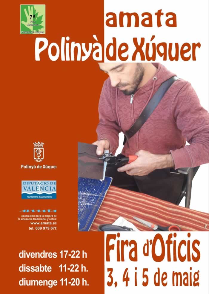 [03,04 y 05 de mayo del 2019] Feria de oficios con artesania de autor en Polinya del Xuquer, Valencia