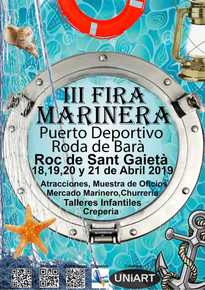 [18 al 21 de Abril]  Feria marinera Roc de Sant Gaietà en Roda de Bara, Tarragona
