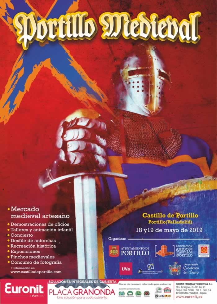[18 y 19 de Mayo] Programacion del Mercado medieval en Portillo, Valladolid