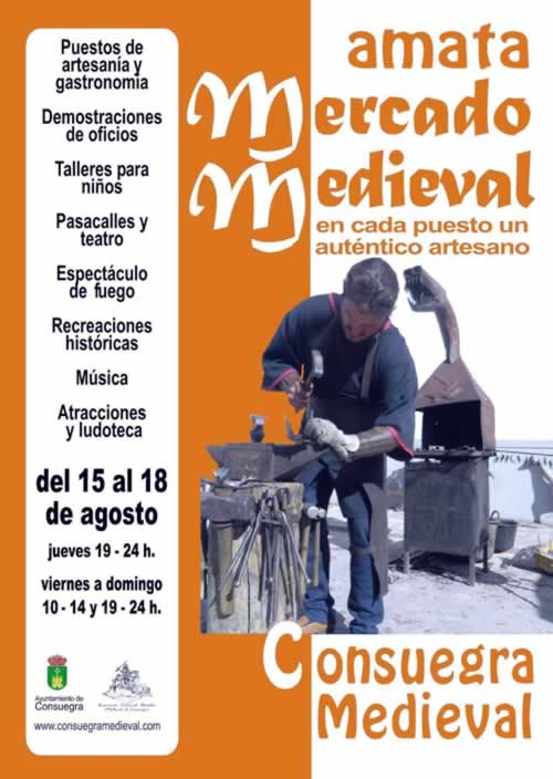[15 al 18 de Agosto] Mercado Medieval con Artesanía de Autor® en Consuegra, Toledo