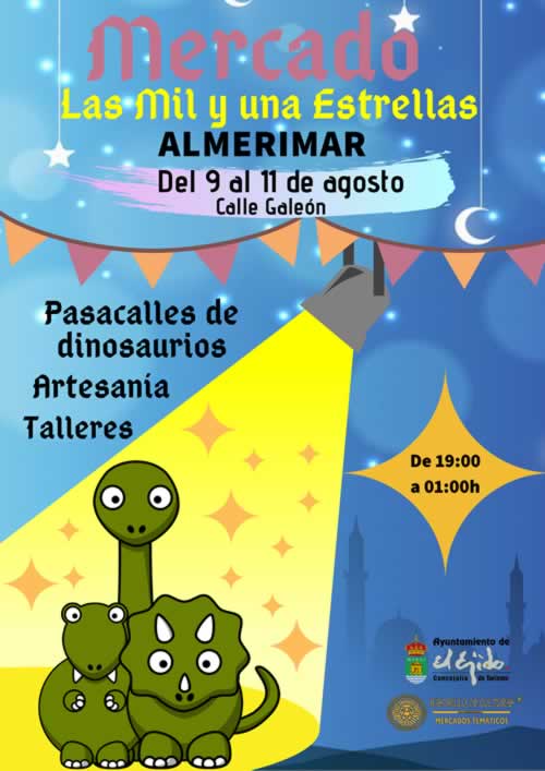 [09 al 11 de Agosto] Mercado de las mil y una estrellas en Almerimar, Almeria