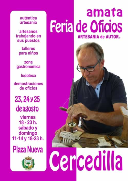 23 al 25 de Agosto – Feria de oficios con Artesania de Autor en Cercedilla, Madrid