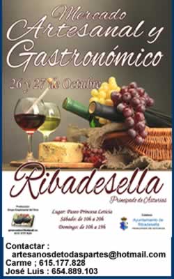 [26 y 27 de Octubre] Mercado Artesanal y Gastronómico en Ribadesella, Asturias