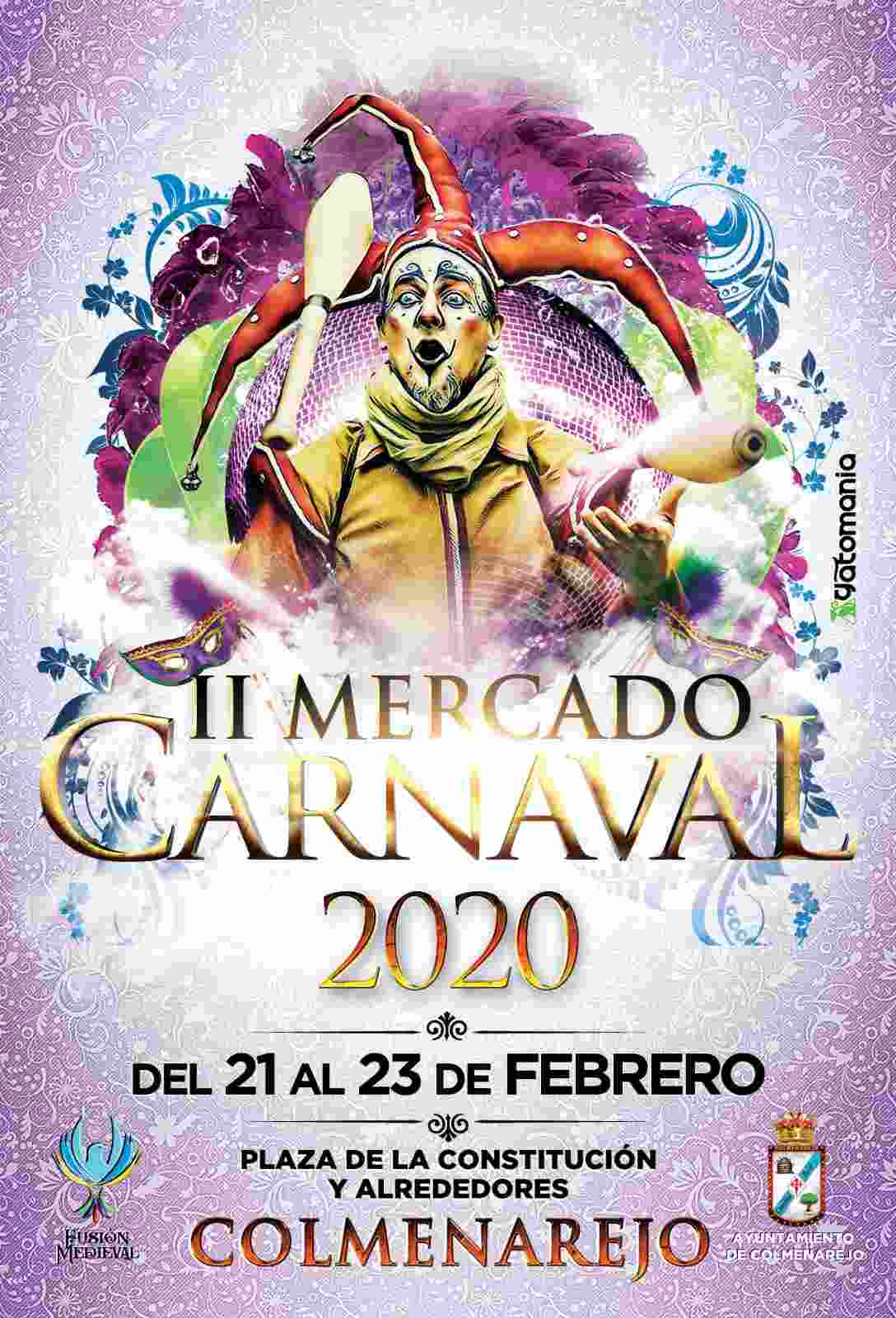 [Programacion]  21 al 23 de Febrero 2020 : Mercado de carnaval en Colmenarejo, Madrid