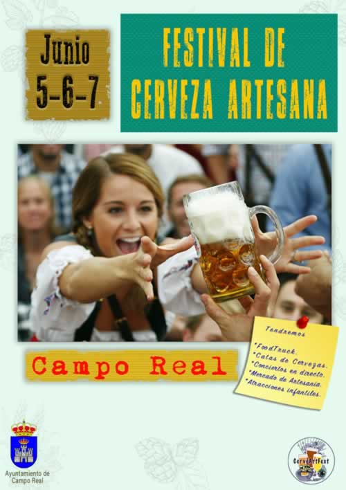 5,6,7 de Junio de 2020 : Festival de cervezas artesanales en Campo Real, Madrid