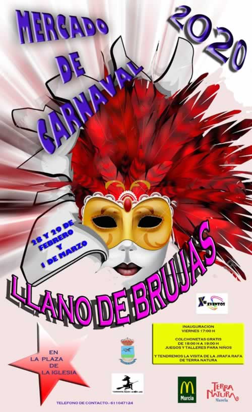 29 de Febrero al 01 de Abril 2020 : Mercado de carnaval en Llanos de Brujas , Murcia