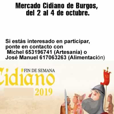 [SUSPENDIDO] Jornadas cidianas de Burgos – Mercado medieval del 02 al 04 de Octubre 2020