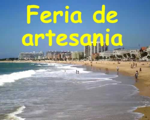 Feria de Artesanía en  Playa la Costilla – ROTA , Cádiz
