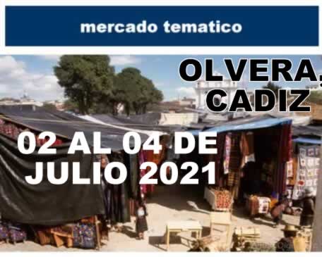 Mercado tematico en Olvera, Cadiz