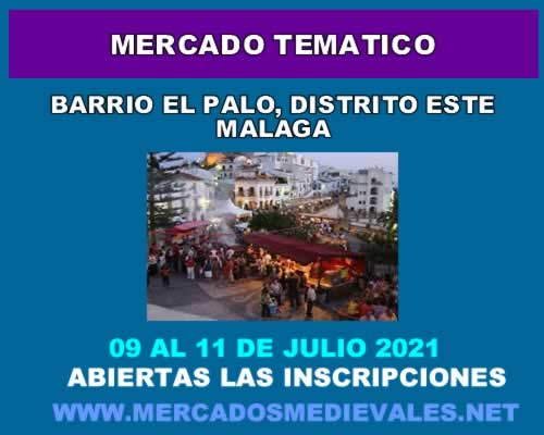 Mercado tematico en el barrio el palo de Malaga