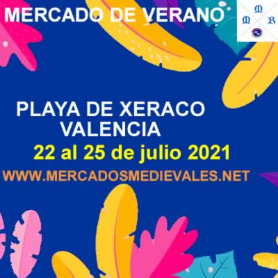 [JULIO 2021] Mercado de verano en la playa de Xeraco , Valencia