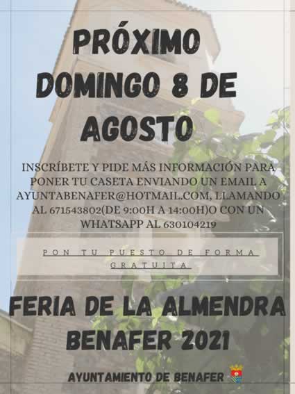 [AGOSTO 2021] Feria de la Almendra de Benafer , Castellon