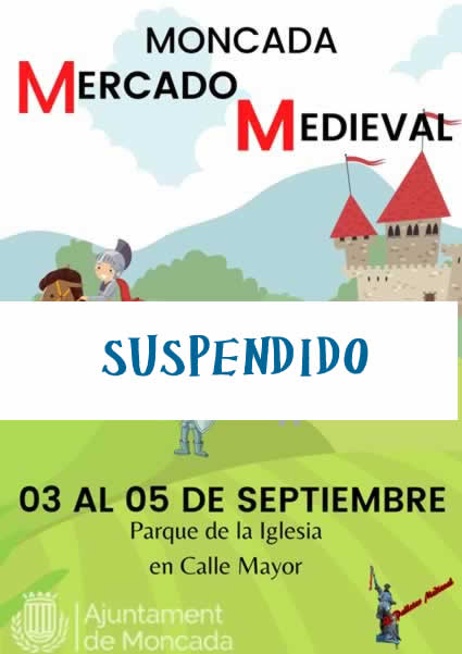 Mercado medieval en Moncada suspendido