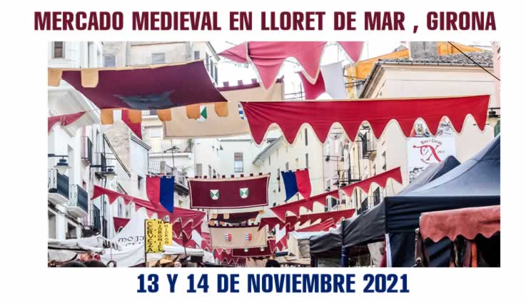 Mercado medieval en Lloret de Mar, Girona