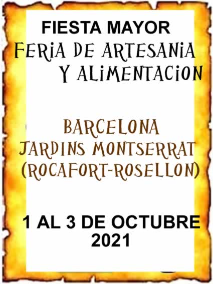 Feria de Artesania y alimentacion en Barcelona (Jardins Montserrat)